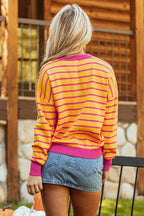 Stripe Hug Loose Fit Sweater