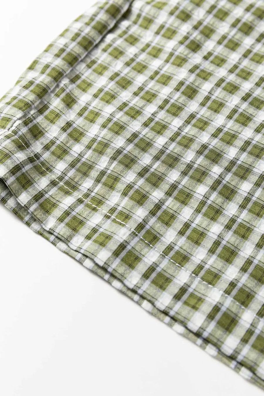 Brown gingham boxer trousers high waist elastic waistband women uk | fashionfitz