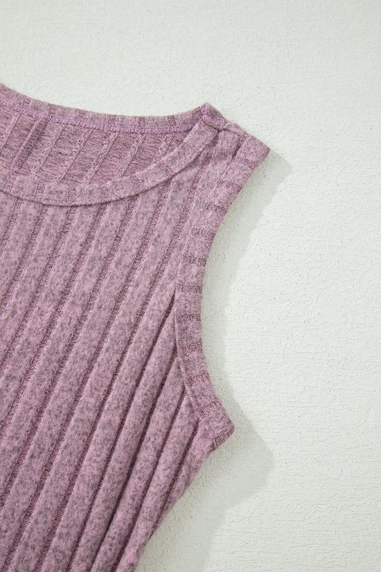 Slim ribbed mineral wash tank top tops