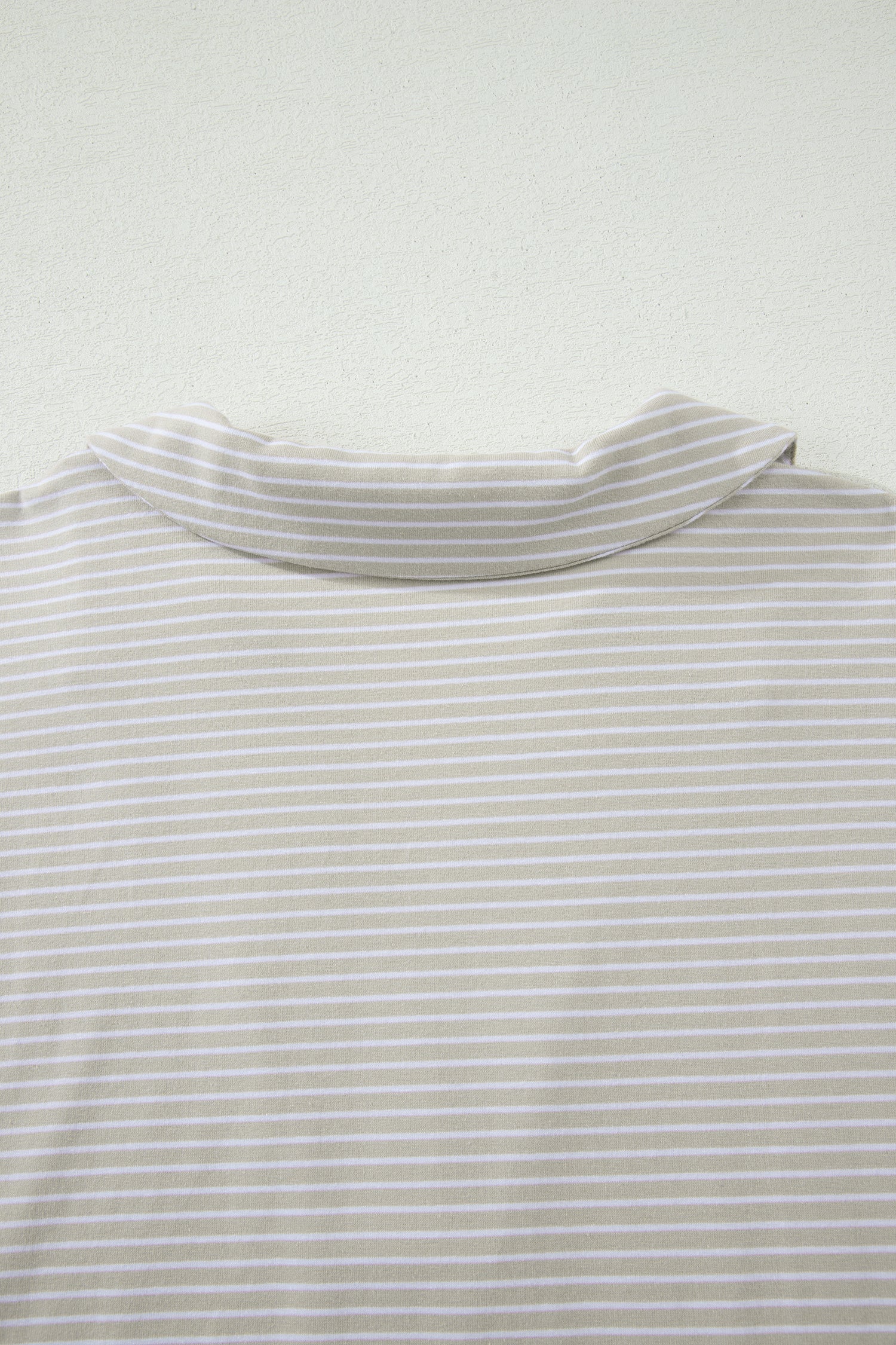 Striped Dolman Sleeve Polo Shirt and Drawstring Shorts Two Piece Set