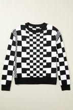 Smoky Plaid Soft Knit Jumper