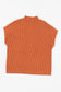 Cozy Oatmeal Sweater Dress – Soft Ribbed Knit with Pockets & Short Sleeves