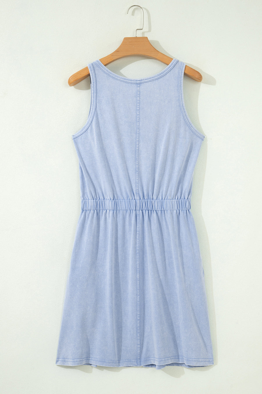 Smoke Gray Mineral Wash Sleeveless Mini Dress Women UK — styled third option | Fashionfitz UK