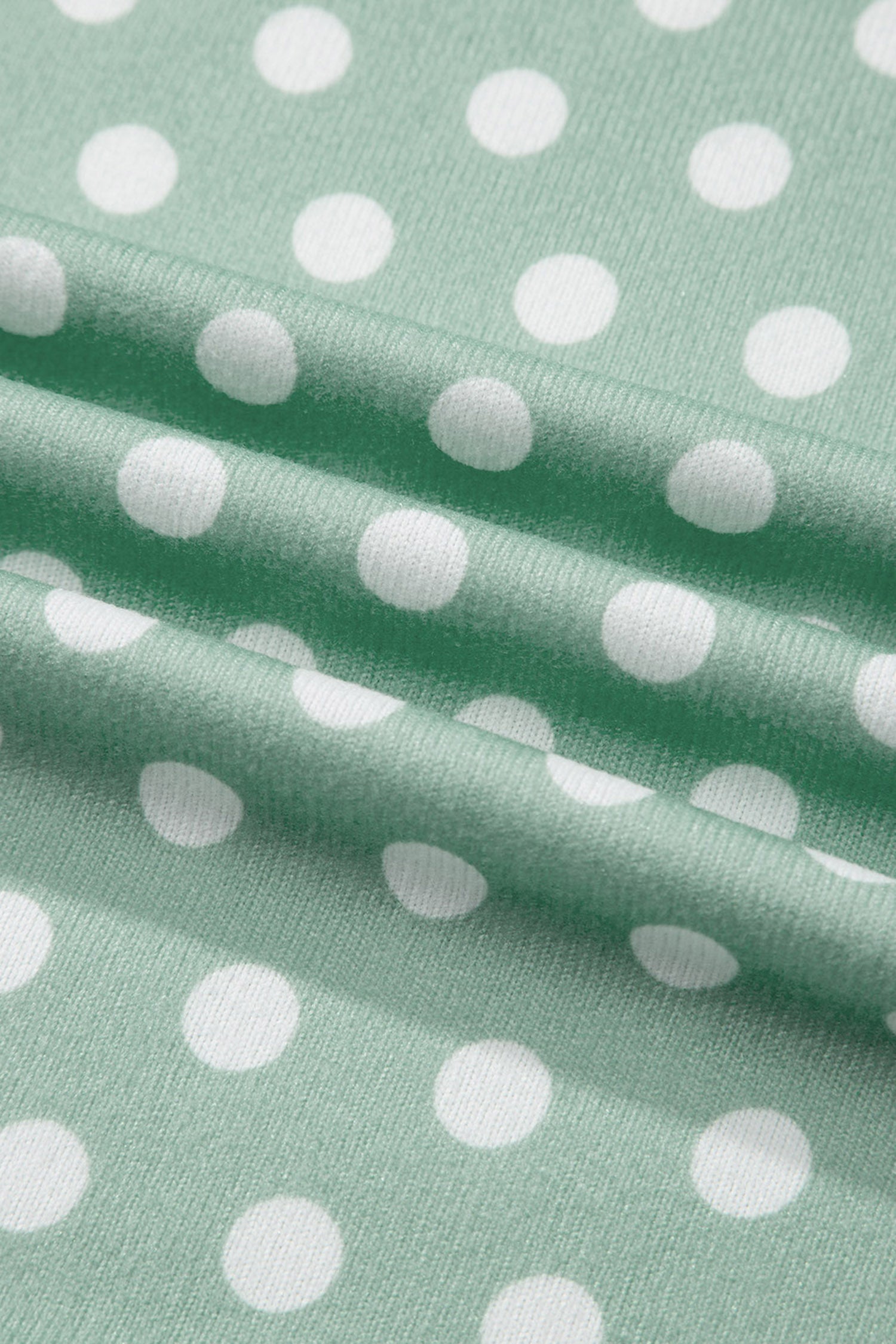 Polka Dot Print Round Neck Short Sleeve Top & Shorts Co-Ord Set