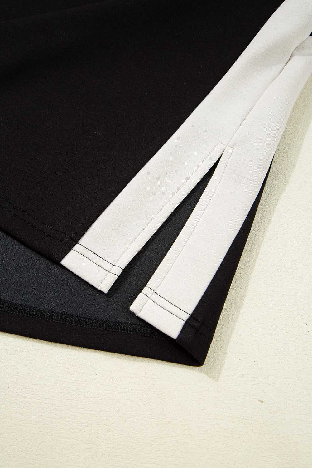 Contrast Zipped T-Shirt and Short Set