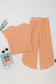 Funky Stripes Wide Leg Pants Set