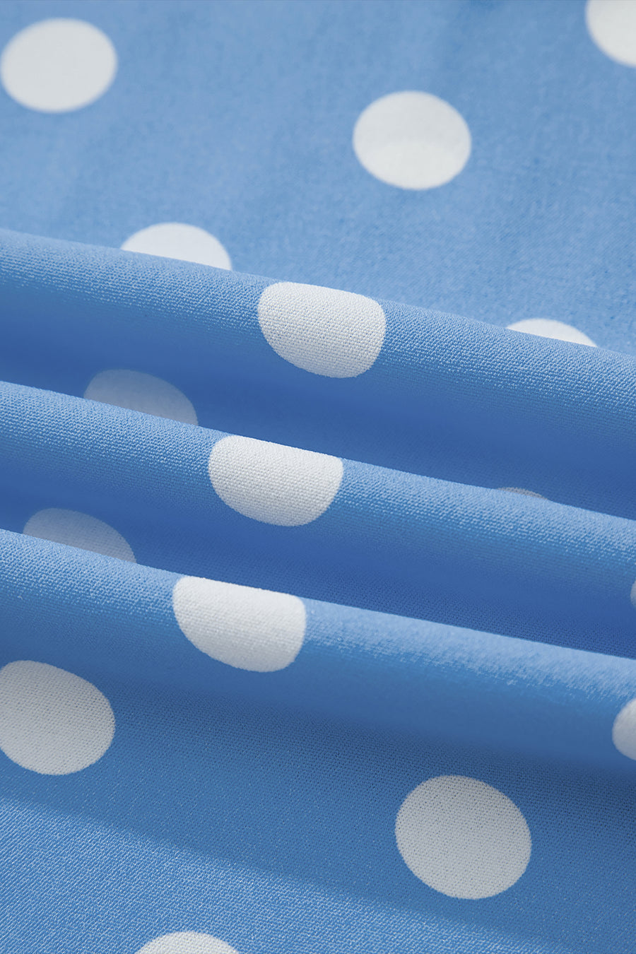 Polka Dot Patched Pocket Elastic Waist Straight Leg Pants