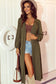 Green Lightweight Duster Cardigan