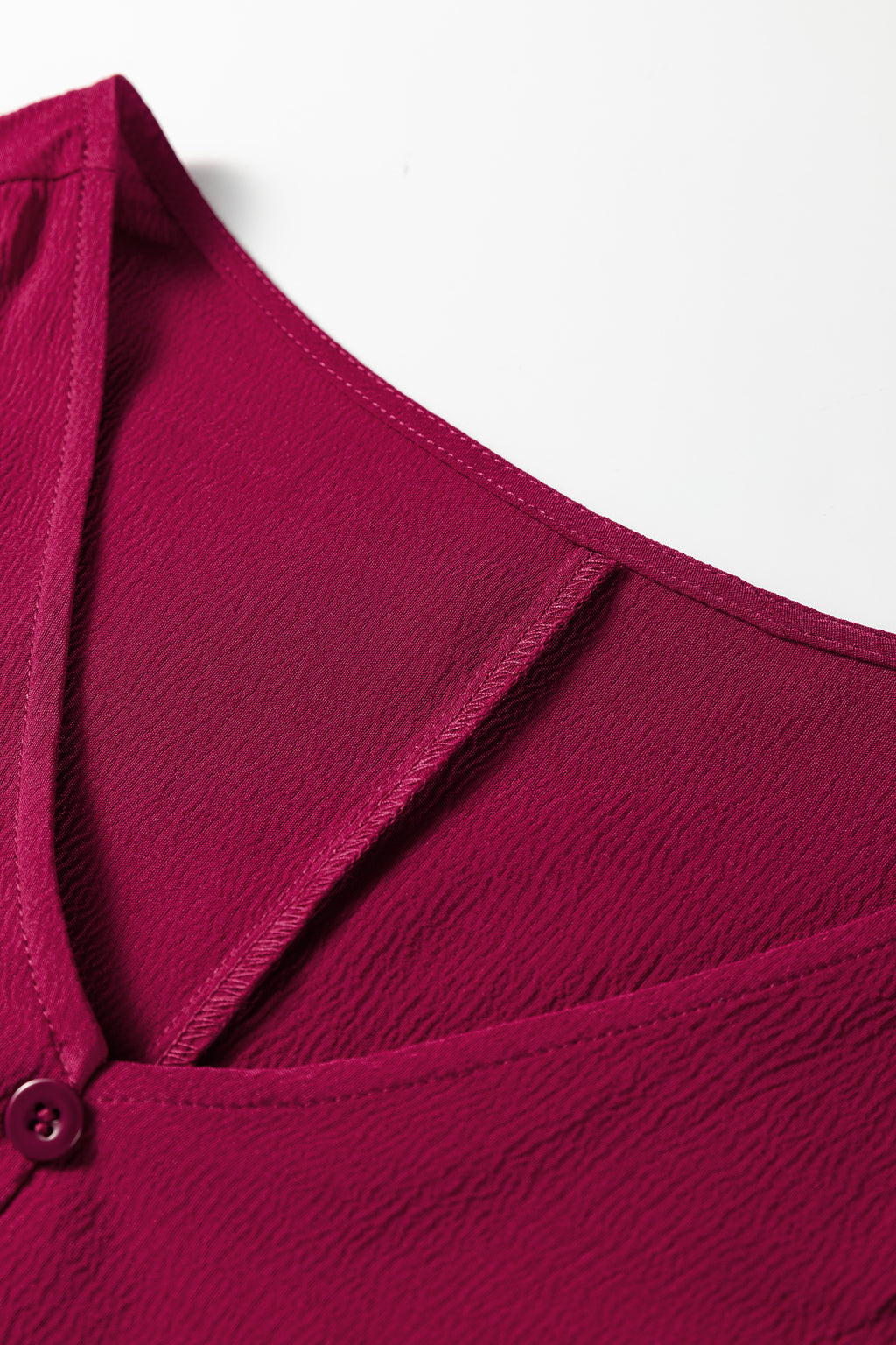 Burgundy Long Sleeve Tiered Maxi Dress