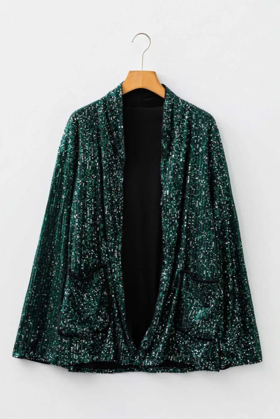 Women’s evergreen glitter sequin blazer | fashionfitz