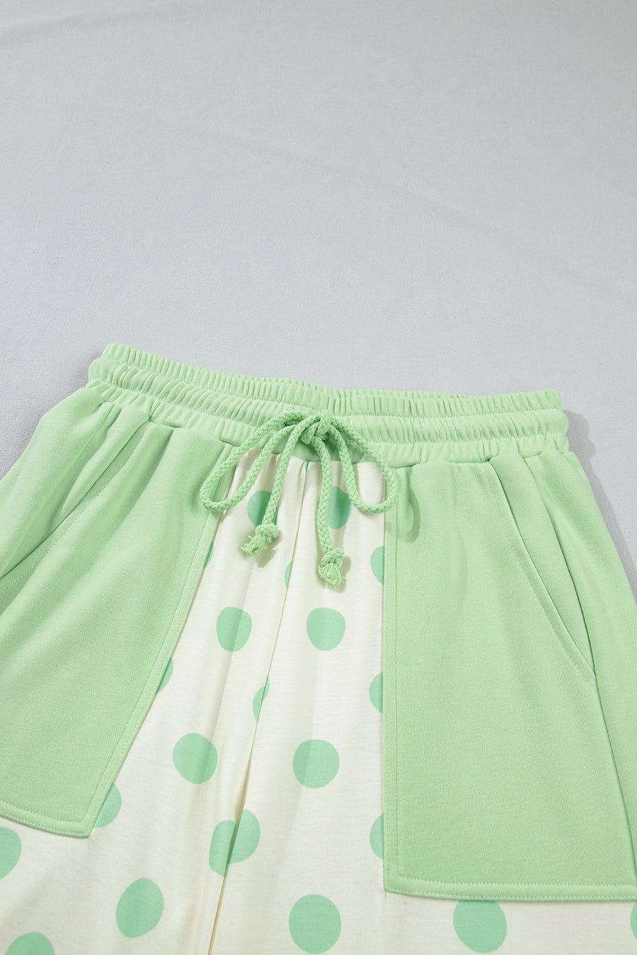 Colour Block Polka Dot Wide Leg Pant Set Women UK