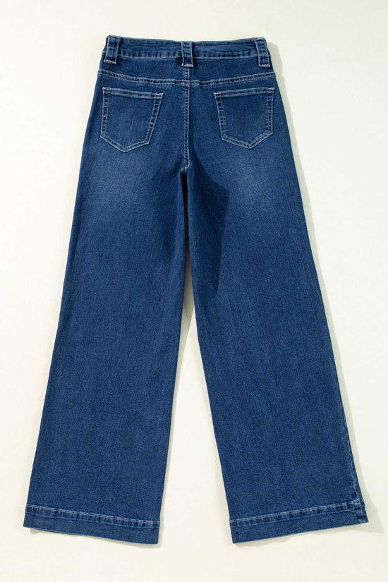 Nautical Breeze Wide-Cut Jeans