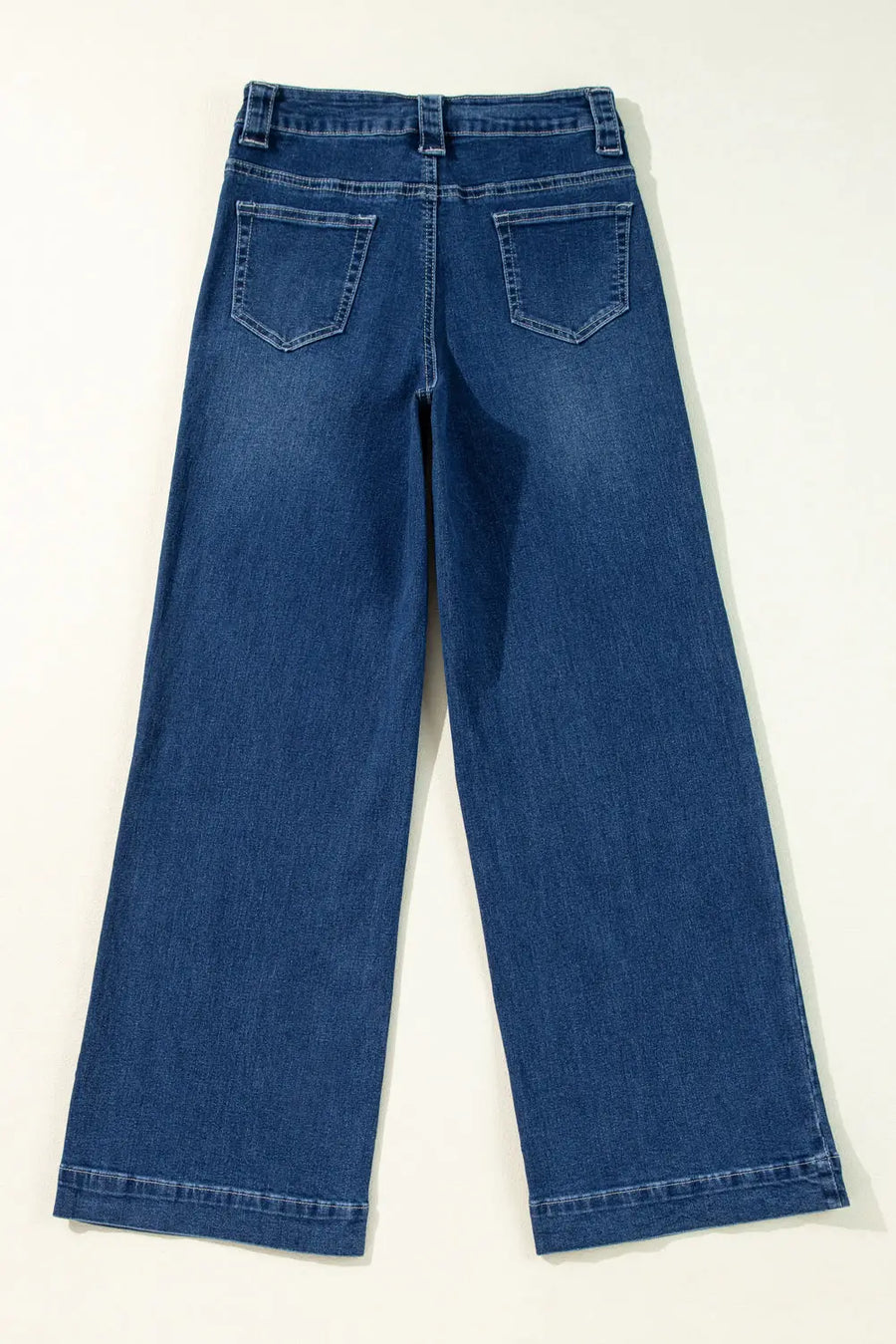 Nautical breeze wide-cut jeans - high waist wide leg durable denim