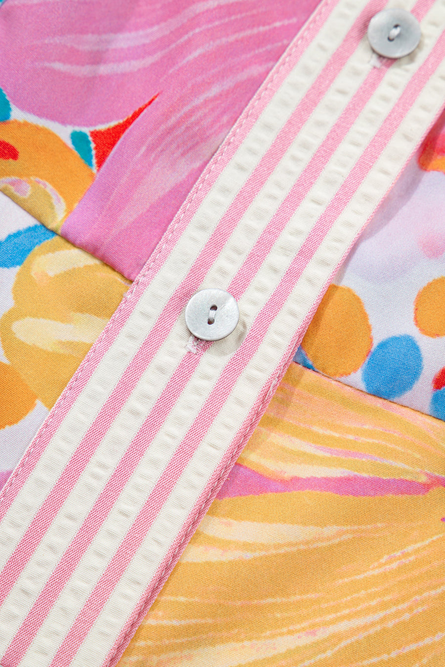 Floral Print Button Down Vacation Dress Women UK