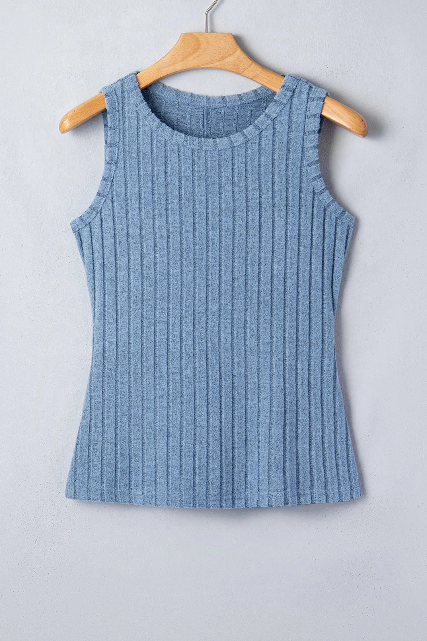 Slim ribbed mineral wash tank top tops