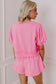 Pearl Bow Chic Co-Ord - Elegant Two-Piece Set - Fashionfitz