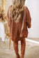 Cable Knit Jumper Dress - Drop Shoulder Loose Fit