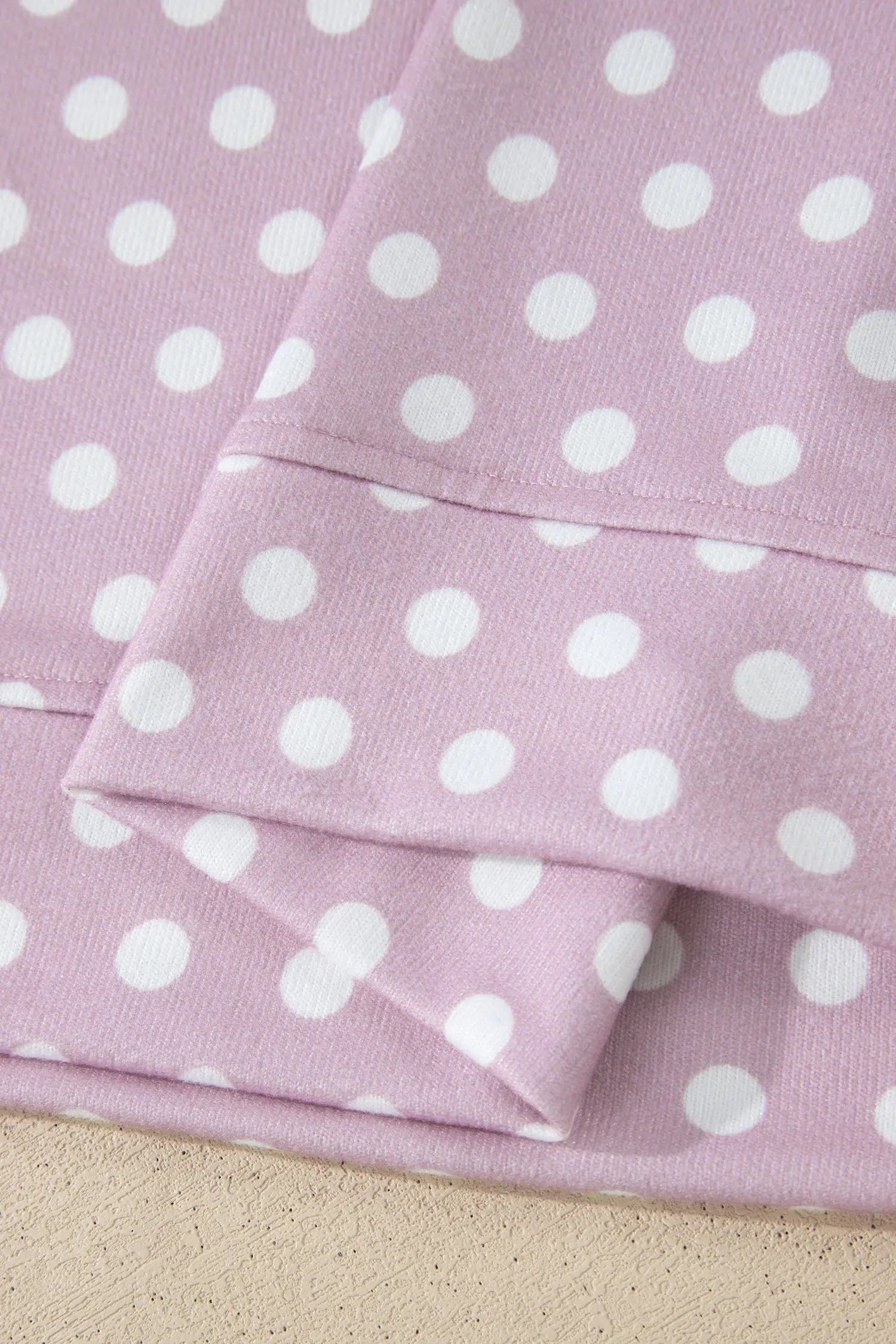 Polka dot print round neck short sleeve top & shorts co-ord set outfit sets