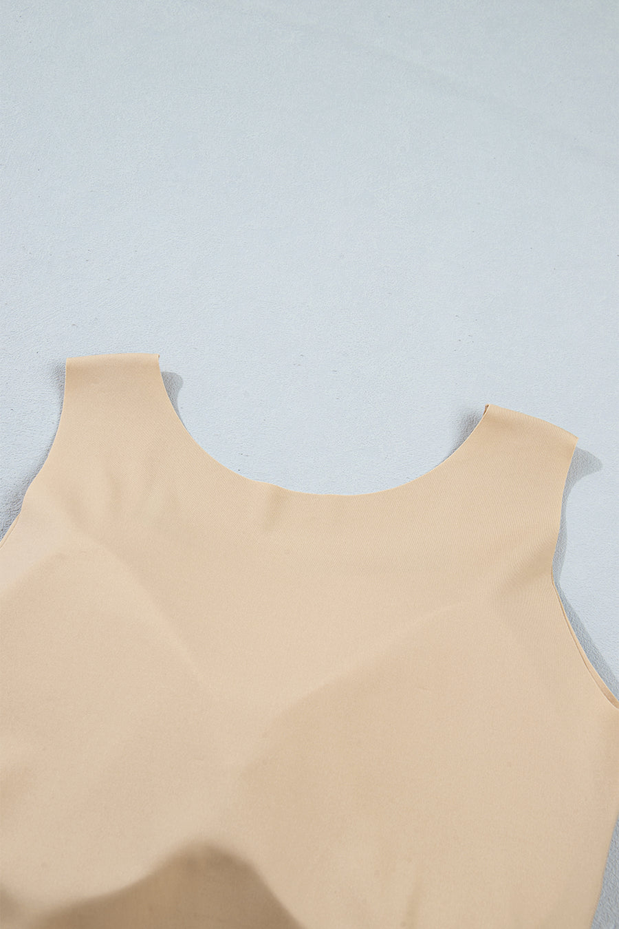 Wide Strap Splicing Athleisure Square Neck Tank Top Women UK