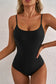 Open Back One-Piece Swimsuit - Fashionfitz
