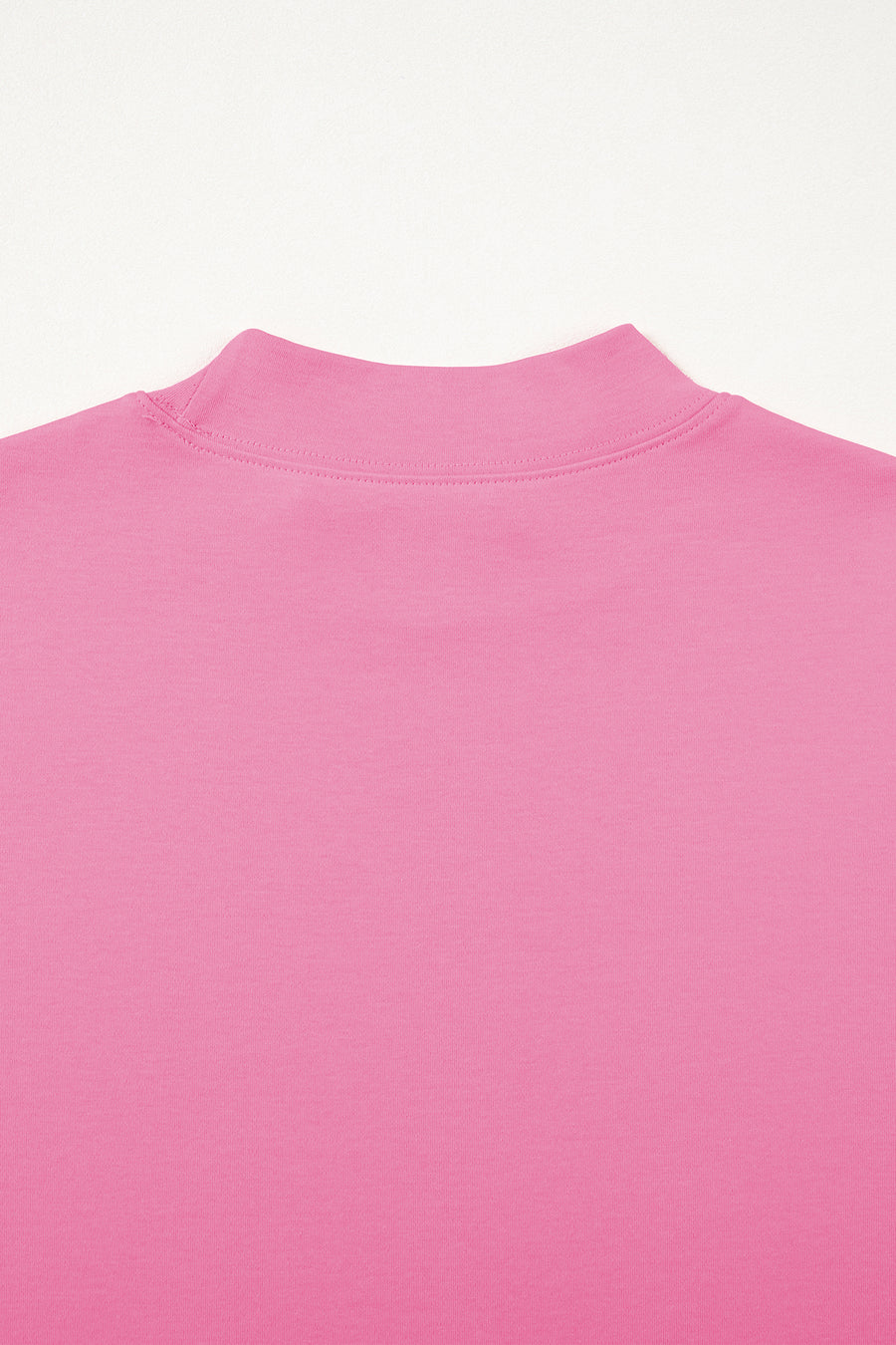 Solid Colour Oversized High Neck Tee Women UK