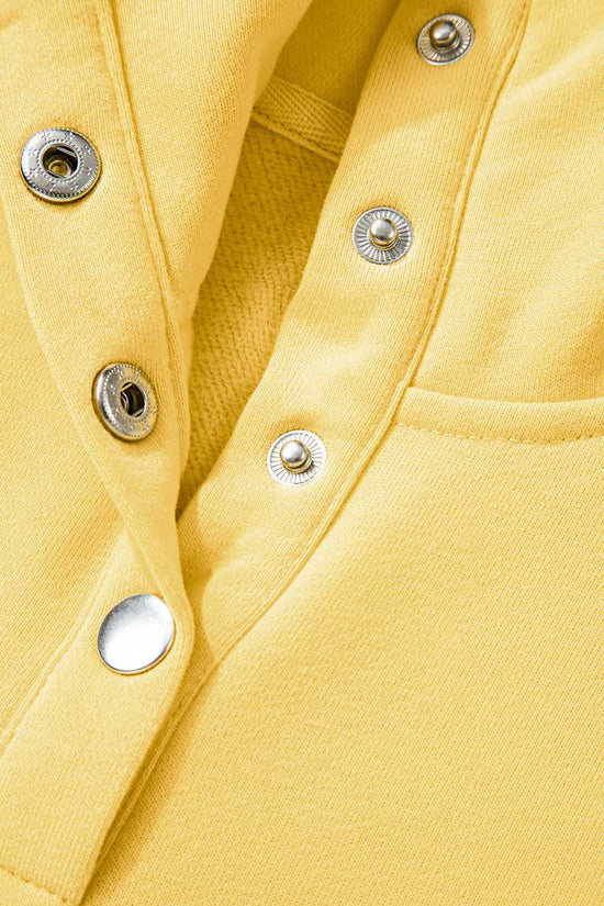 Embroidered Flower Snap Sweatshirt