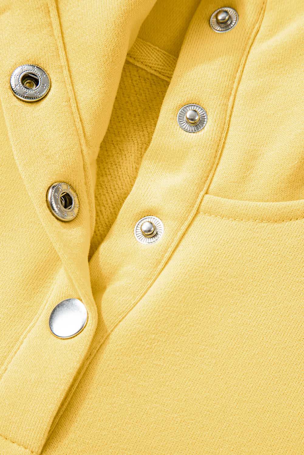 Embroidered Flower Snap Sweatshirt