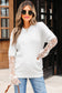 Lace Sleeve Fuzzy Sweater