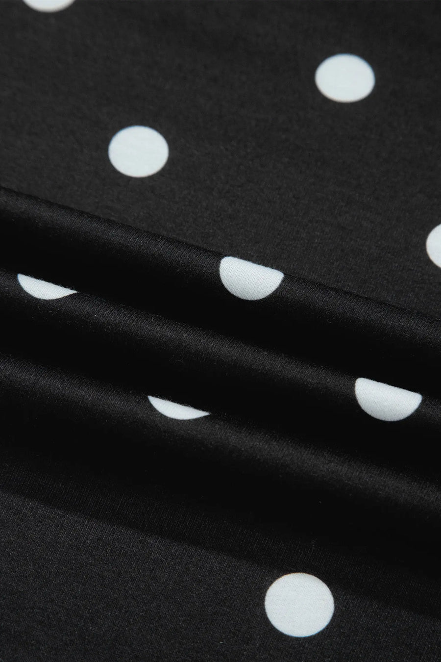 Polka Dot Exposed Seam Loose Tee Drawstring Shorts Two-Piece Set