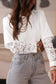 Tops Romantic Lace Long Sleeve Top