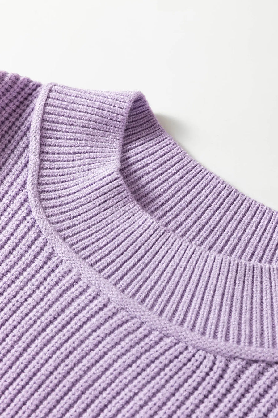 Mock Neck Oversized Tunic Sweater Women UK — full length third option | Fashionfitz UK