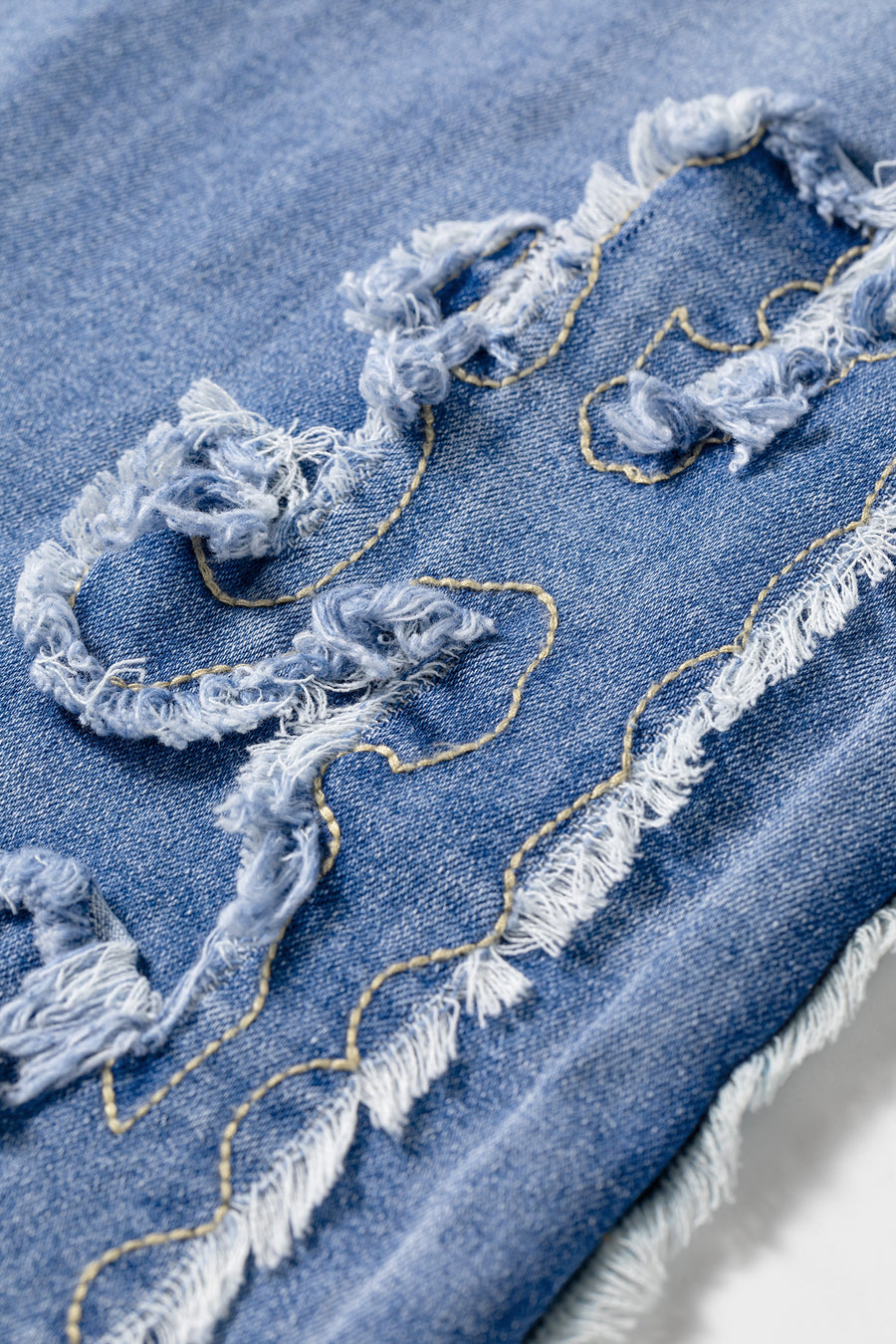 Ashleigh Blue Embroidered Western Flare Leg Jeans
