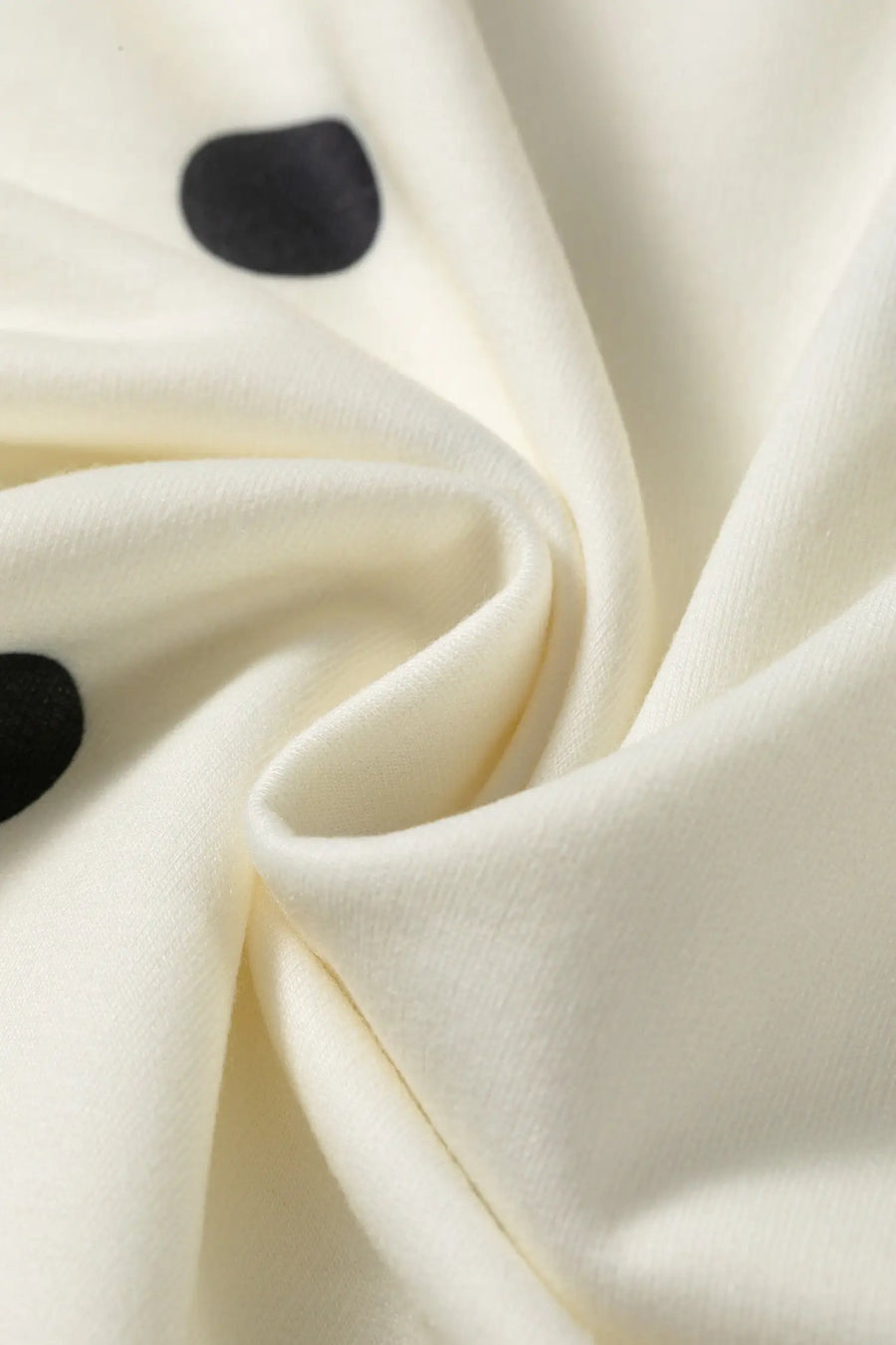 Polka Dot Crossed Seam Detail Oversized Tee Women UK