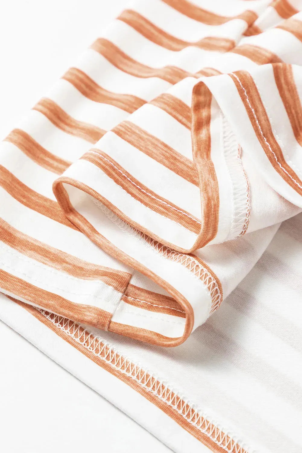 Oversized Sleeveless Wide Leg Jumpsuit - Orange Stripe - Fashionfitz