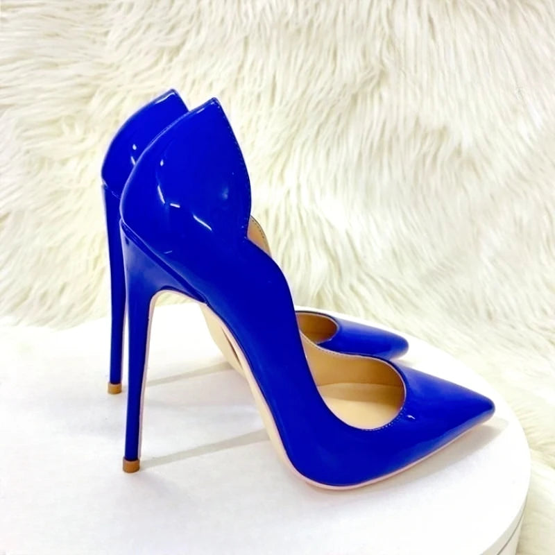 Blue Night Out Stiletto High Heels Shoes
