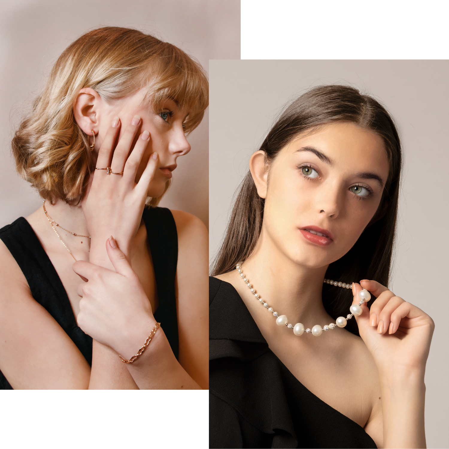 Two Women wearing Jewellery 