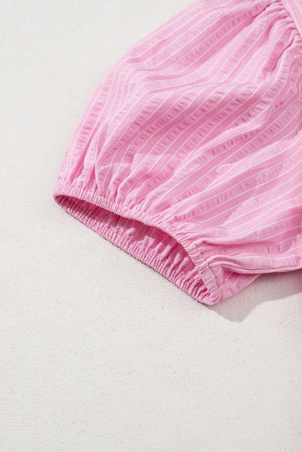 Romantic Pink Stripe Maxi Dress