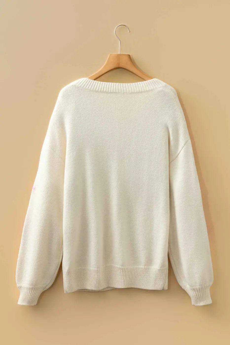 Women’s floral embroidered sleeve jumper | fashionfitz uk