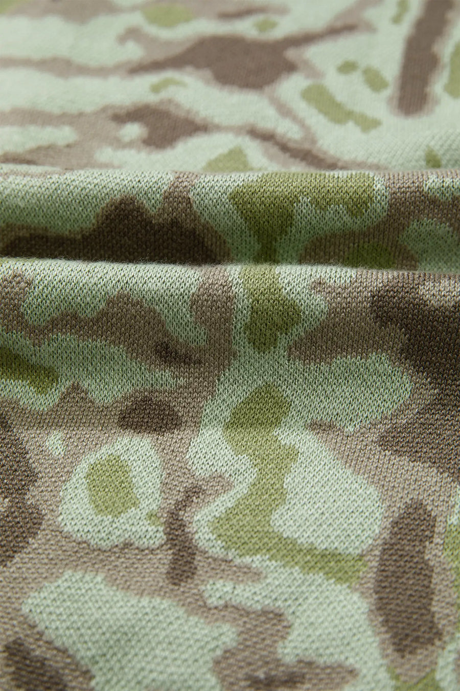 Camo Print Button Front Loose Sweater Vest Women UK