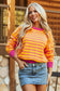 Stripe Hug Loose Fit Sweater