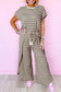 Funky Stripes Wide Leg Pants Set