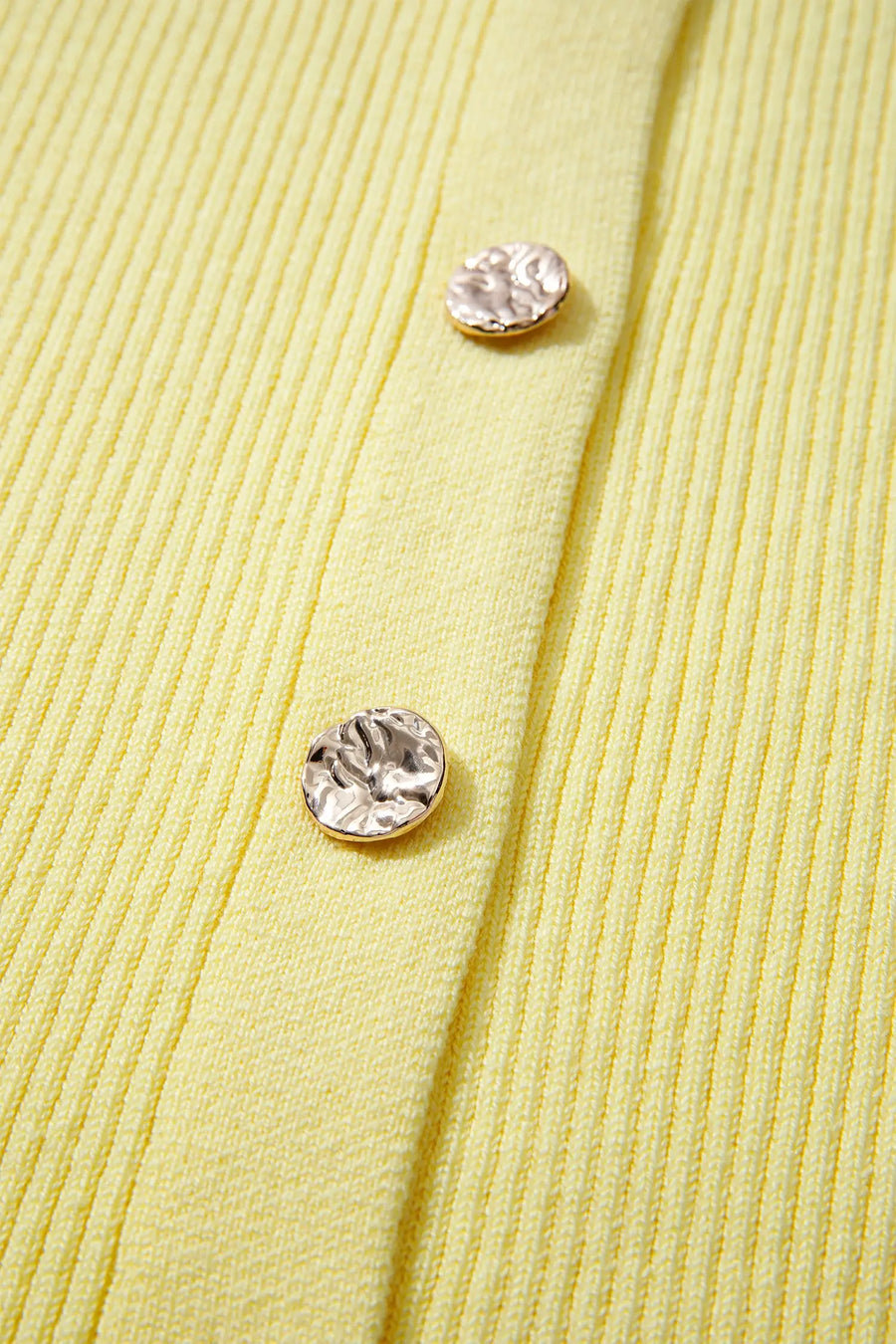 Ribbed Knit Contrast Frilled Short Sleeve Cardigan Women UK — second colourway | Fashionfitz UK
