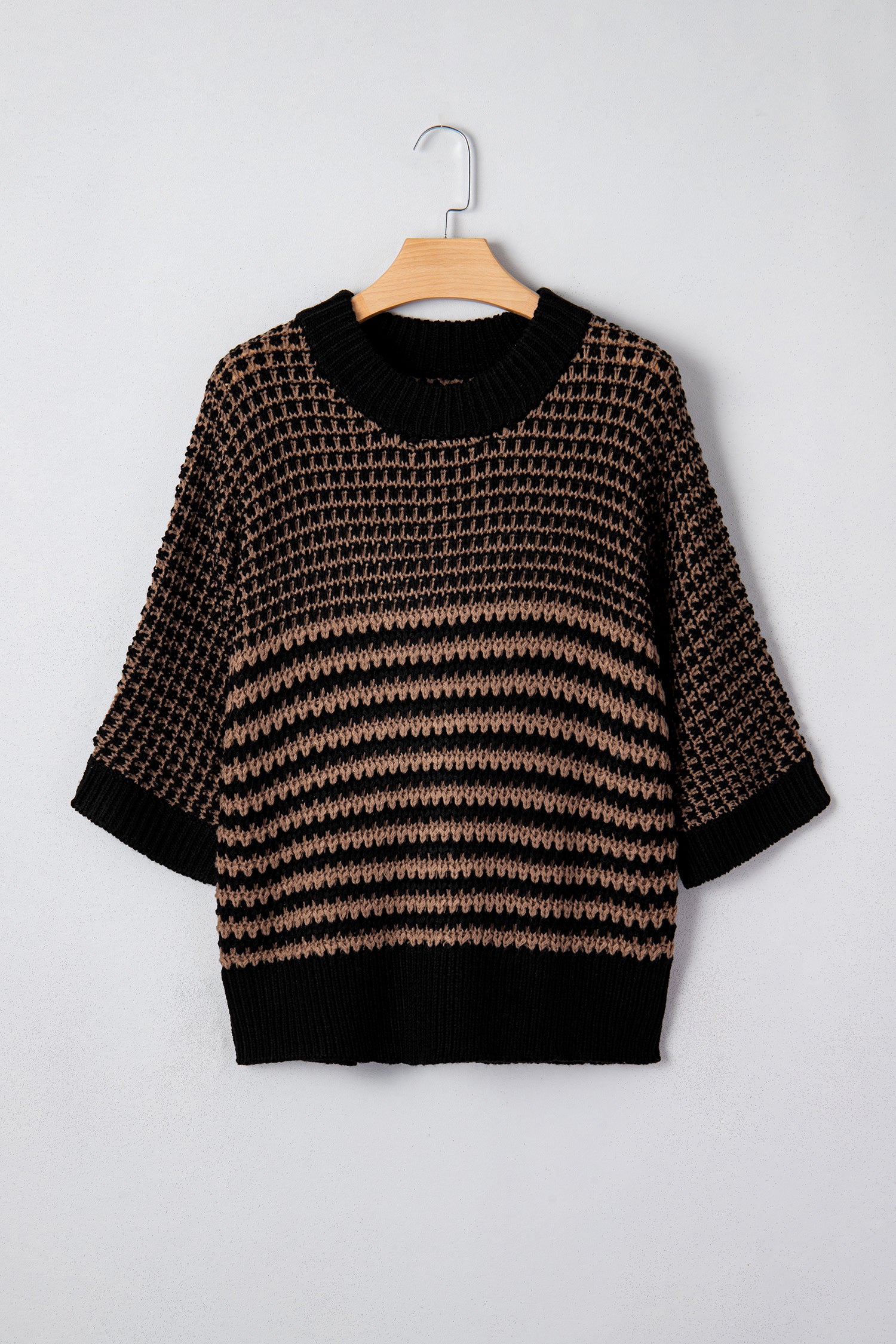 Striped Soft‑Knit Slouchy Jumper