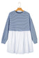 Cobalt Stripe Pleated Dress