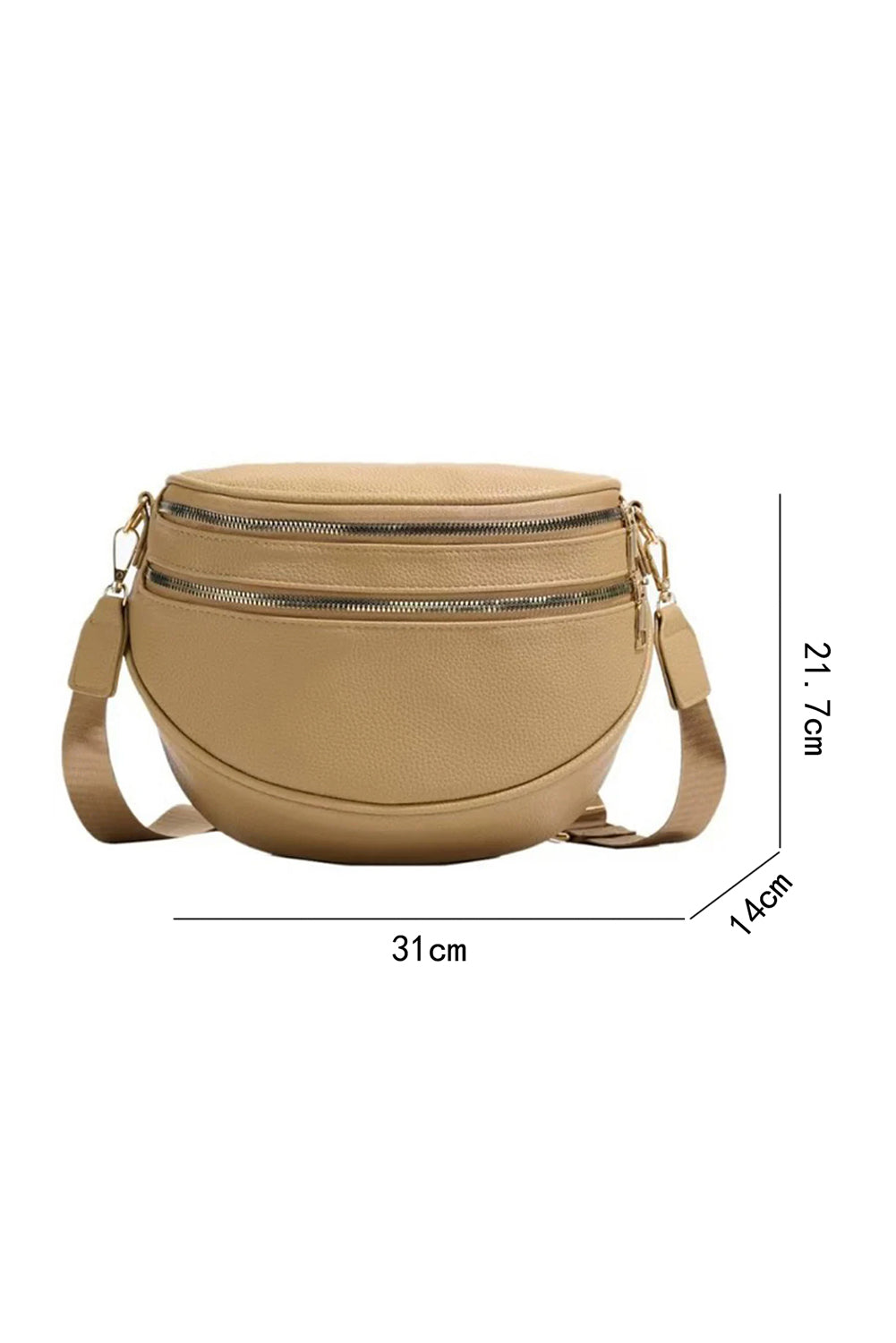 Double Zip Crossbody Bag