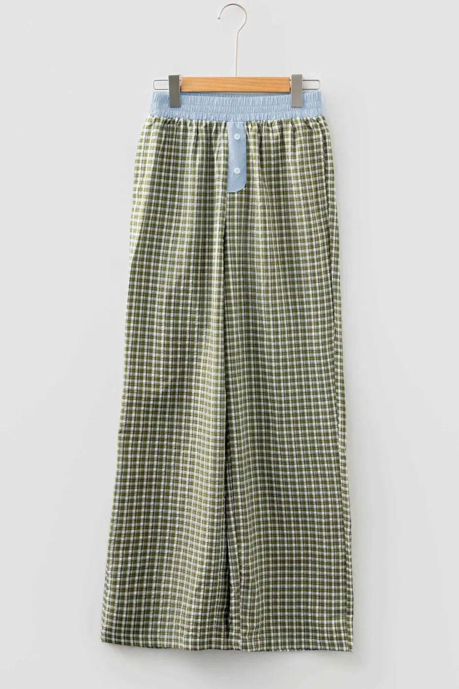 Ladies Brown Gingham Boxer Trousers