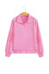 Embroidered Flower Snap Sweatshirt