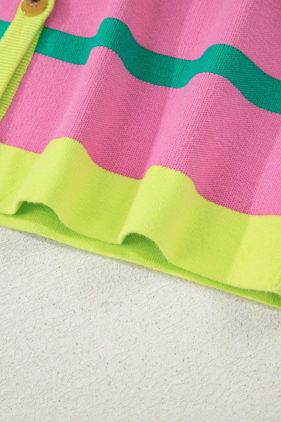 Urban Stripe Loose Cardigan