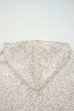 Apricot Sequin Hooded Top - Night Out