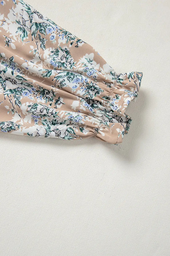 Maple grove floral maxi dress smocked puff sleeve | boho style